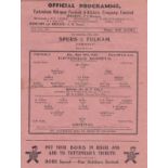 TOTTENHAM HOTSPUR / ARSENAL Single sheet programme for the Friendly played at Tottenham 19/5/1945,