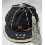 ENGLAND SCHOOLS CAP 51-2 England Schools Cap., England v Scotland 1951-52, not known to who the