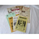 SCOTTISH FOOTBALL Ten programmes from 1950 to 1964, includes: Hearts v Alloa 1950/51 (Reserves