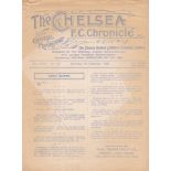 CHELSEA RES - LEICESTER 1928 Chelsea Reserves programme v Leicester Reserves, 1/12/1928, four page