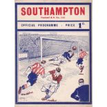 SOUTHAMPTON - MILLWALL 1937 Southampton Reserves home programme v Millwall Reserves, 22/9/1937,