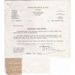 EDDIE BAILY- SPURS Collection of papers relating to a court case where Eddie Baily was prosecuted