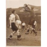 CHELSEA An 8" X 6" action Press photograph of the a home match v. Derby County 5/4/1947 with paper