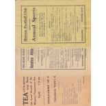 ATHLETICS Three programmes for the Melrose Football Club Amateur Athletic Sports Day 12/4/1930, 11/