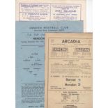 HENDON CUP 1950 Three FA Cup programmes, 1950-51 for games involving Hendon. Barnet v Hendon 16/9/50