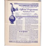 TOTTENHAM Collection of 21 home Reserve programmes 53/4 inc 2 v Chelsea (League and Cup), Arsenal (