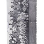 ENGLAND 1962 Picture of the 1962 England World Cup party signed by 13 including Winterbottom,