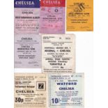 CHELSEA Four Chelsea home tickets and 3 away tickets. Homes v West Brom (FAC) 68/69, Manchester City