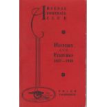 ARSENAL Official handbook 1937/8. Generally good