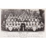 ARSENAL Scarce postcard issued by official Arsenal photographers Lambert Jackson, team group 1937