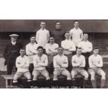 TOTTENHAM HOTSPUR A 5.5" X 3.5" black & white team group photograph from 1920/1 season issued by W J