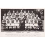 ARSENAL Scarce postcard issued by official Arsenal photographers Lambert Jackson, team group 1938/