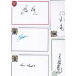 SIGNED PHOTO CARDS Thirty Four signed 6” x 4” photo-cards, superbly designed with club badge &