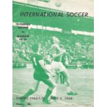 TOTTENHAM - CELTIC 1966 Match programme from the Canadian Tour in Vancouver, 4/6/66, Tottenham v