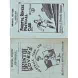 BRISTOL ROVERS - GILLINGHAM 50-51 Two Bristol Rovers home programmes, both v Gillingham, 9/12/50 (FA