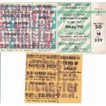 TICKETS MAN UTD 67-68 Three Manchester United tickets from the European Cup triumph of 1968. Tickets