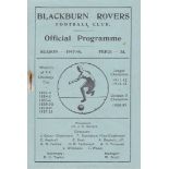 ARSENAL Programme for the away League match v. Blackburn Rovers 15/11/1948 in Arsenal's Championship