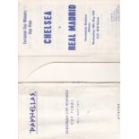 ECWC FINAL 1971 4S Sports folder with information on the trip to the Chelsea v Real Madrid Cup