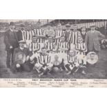WEST BROM Postcard, West Bromwich Albion Cup Team, team group, probably 1912, players named