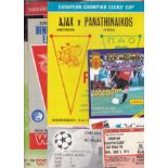 EUROPEAN CLUB MATCHES Collection of 5 x programmes and 2 x tickets from European Club matches Ajax v
