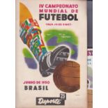 1950 FIFA WORLD CUP BRAZIL Rare South American tournament preview 36-page booklet by ''Deportes''