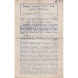 LEEDS- MANCHESTER CITY 46 Four page Leeds home programme v Manchester City, 30/3/46, slight wear