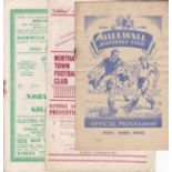 GILLINGHAM 51-2 Twelve away programmes, 51-2 at Millwall, Northampton, Norwich, Plymouth, Port