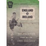 NEUTRAL AT WOLVES England v. Ireland Boys match programme at Wolves FC 1/5/1948, folded and slightly