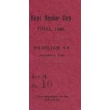 GILLINGHAM Ticket stub Gillingham v 12th ITC Canterbury Kent Senior Cup Final 22 Apr 1946 at