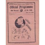TOTTENHAM HOTSPUR Home programme v. WBA 28/1/1939, folded and minor tears. Fair