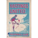 HASTINGS - GILLINGHAM 49 Hastings United home programme v Gillingham, 5/3/49, minor ink marks,