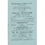 HEADINGTON - GILLINGHAM 50 Headington home programme v Gillingham, 22/4/50, last home game for