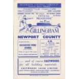 GILLINGHAM 53-4 Twelve home programmes, 53-4, v Newport, Northampton (punch-holes), Norwich, QPR,