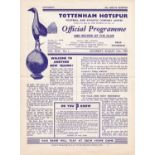 TOTTENHAM Practice match programme Whites v Colours at White Hart Lane 15 Aug 1953. Results inserted