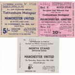 TOTTENHAM - MAN UTD TICKETS Three match tickets , all Tottenham v Manchester United, 27/11/63