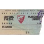 1958 EUROPEAN CUP Red Star Belgrade v Manchester United played 5 February 1958 at the JNA Stadium,