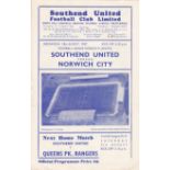 SOUTHEND 57-8 Twenty six home programmes, all 57-8, 23 x League, Cup v Liverpool and Torquay and