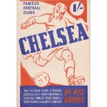 CHELSEA Famous Football Clubs booklet by Reg Groves issued in 1946. Good
