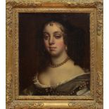 STUDIO OF SIR PETER LELY (1618-1680): PORTRAIT OF CATHERINE OF BRAGANZA Oil on canvas, unsigned,