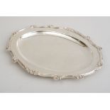 GEORGE III CRESTED SILVER-PLATED MEAT DISH Impressed with two sunburts, for Matthew Boulton, the