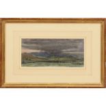 STANLEY ROY BADMIN (1906-2006): STORM OVER THE SEVERN Watercolor and ink on paper, 1931, signed 'S.