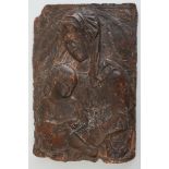 ITALIAN RENAISSANCE STYLE MADONNA AND CHILD Relief-terracotta plaque, in the manner of Donatello. 22