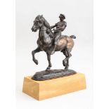 AFTER EMMANUEL FRÉMIET (1824-1910): MULETIER ESPAGNOL Bronze, inscribed 'Frémiet', on an oak block-