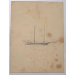 FRANK ANDERSON (1844-1891): SKETCHES A group of five pencil on paper, 1876-1887, unsigned, all