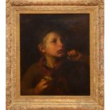 FRENCH SCHOOL: PORTRAIT OF A BOY Oil on canvas, unsigned. 18 x 15 in., 23 1/2 x 20 1/2 in. (frame).