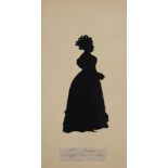 AUGUST EDOUART: FOUR FULL-LENGTH SILHOUETTES OF TWO LADIES AND TWO GENTLEMEN Four cut-paper