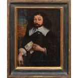 DUTCH SCHOOL: PORTRAIT OF A MAN Oil on canvas laid down on paper board, unsigned. 13 1/2 x 9 3/4