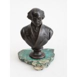 CARLO MAROCHETTI, R.A. (1805-1867): BUST OF GEORGE WASHINGTON Hollow-cast bronze, inscribed '