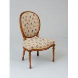 GEORGE III CARVED BEECHWOOD SIDE CHAIR, IN THE MANNER OF THOMAS CHIPPENDALE With a guilloche