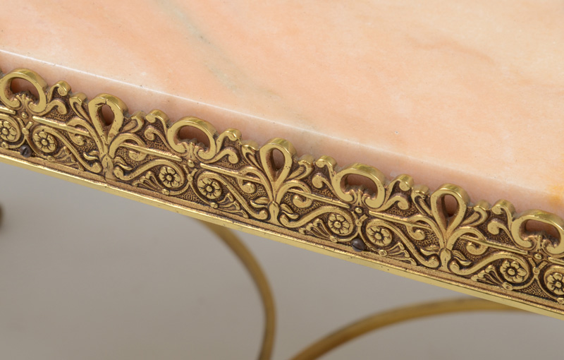 EMPIRE STYLE GILT-BRONZE-MOUNTED MARBLE LOW TABLE - Image 3 of 3